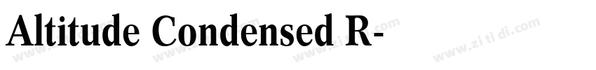 Altitude Condensed R字体转换
